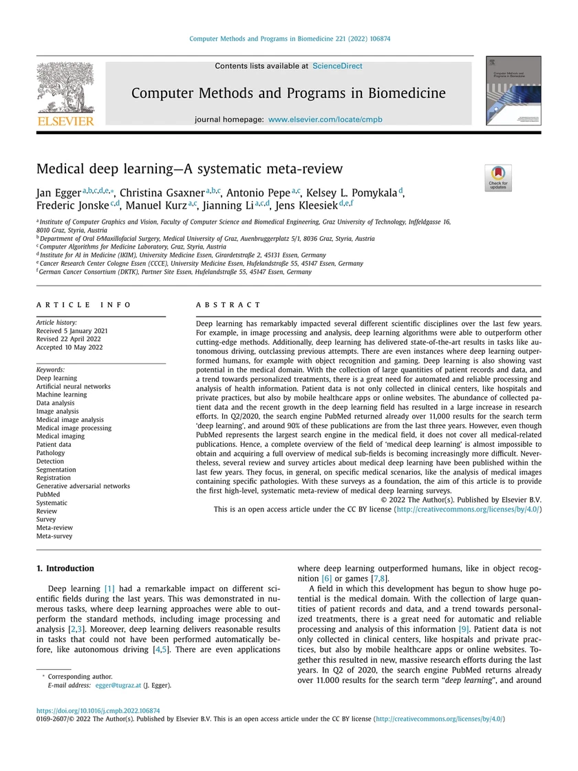 Medical Deep Learning – A systematic Meta-Review